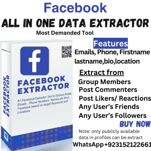 Facebook data extractor