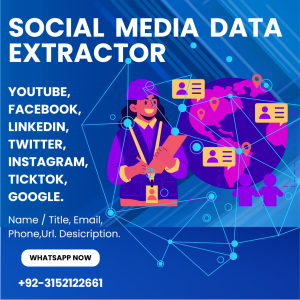 Social Media Data Extractor (YouTube Square Ad)